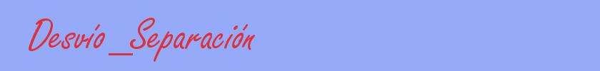sin&oacute;nimo de Desvío_Separación