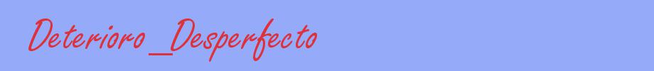 sinónimo de Deterioro_Desperfecto