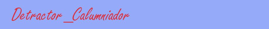 sinónimo de Detractor_Calumniador