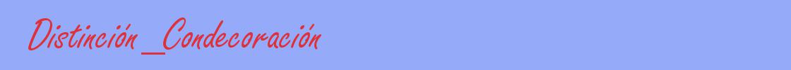 sinónimo de Distinción_Condecoración