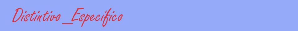 sinónimo de Distintivo_Específico
