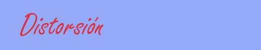 sinónimo de Distorsión