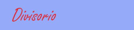 sinónimo de Divisorio