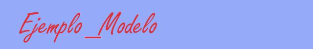 sinónimo de Ejemplo_Modelo