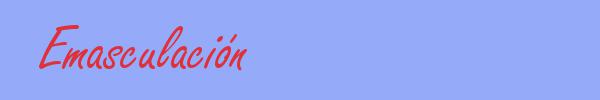 sinónimo de Emasculación