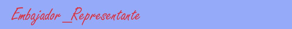 sinónimo de Embajador_Representante