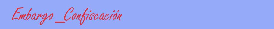 sinónimo de Embargo_Confiscación