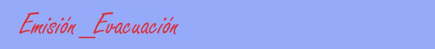 sinónimo de Emisión_Evacuación