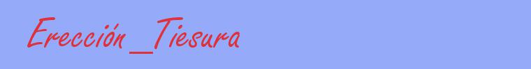 sinónimo de Erección_Tiesura