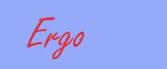 sinónimo de Ergo