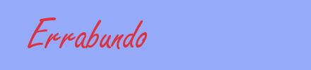 sinónimo de Errabundo