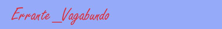 sinónimo de Errante_Vagabundo