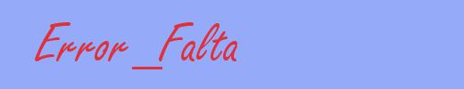 sinónimo de Error_Falta