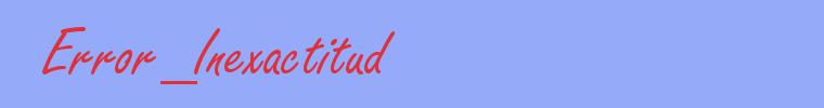 sinónimo de Error_Inexactitud