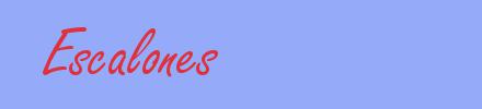 sinónimo de Escalones