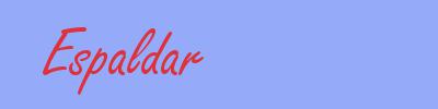 sinónimo de Espaldar