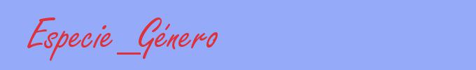 sinónimo de Especie_Género