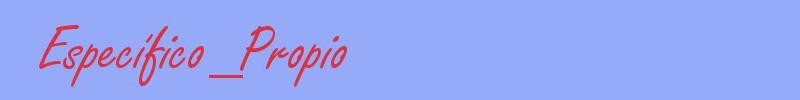 sinónimo de Específico_Propio