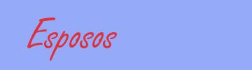 sinónimo de Esposos