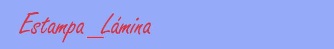 sinónimo de Estampa_Lámina