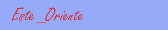 sinónimo de Este_Oriente