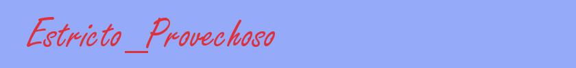 sinónimo de Estricto_Provechoso
