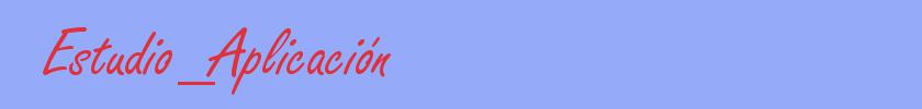 sinónimo de Estudio_Aplicación