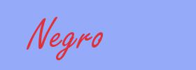sinónimo de Negro