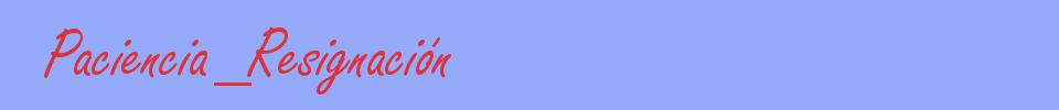 sinónimo de Paciencia_Resignación