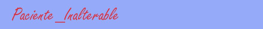 sinónimo de Paciente_Inalterable