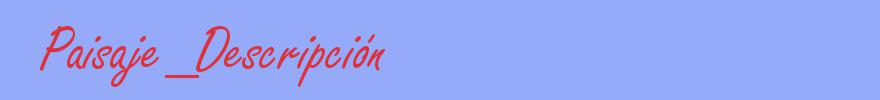 sinónimo de Paisaje_Descripción