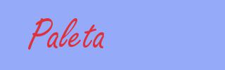 sinónimo de Paleta