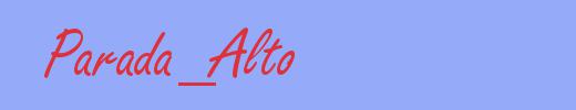 sinónimo de Parada_Alto