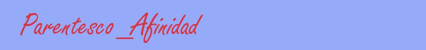 sinónimo de Parentesco_Afinidad