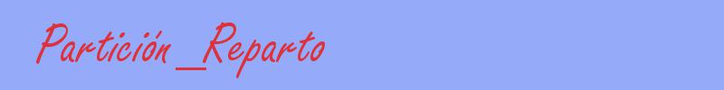 sinónimo de Partición_Reparto