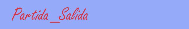 sinónimo de Partida_Salida