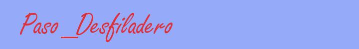sinónimo de Paso_Desfiladero
