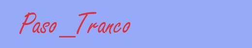 sinónimo de Paso_Tranco