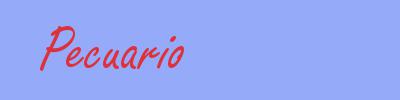 sinónimo de Pecuario
