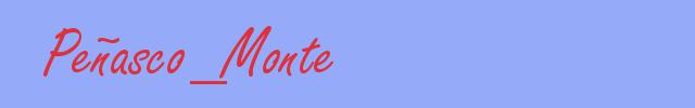 sinónimo de Peñasco_Monte