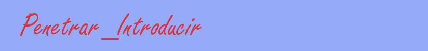 sinónimo de Penetrar_Introducir