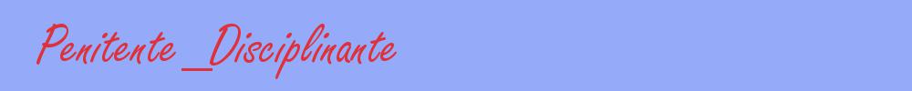 sinónimo de Penitente_Disciplinante