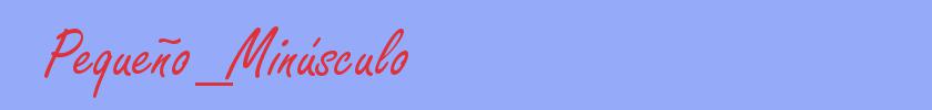 sinónimo de Pequeño_Minúsculo