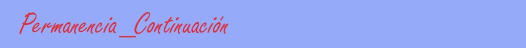 sinónimo de Permanencia_Continuación