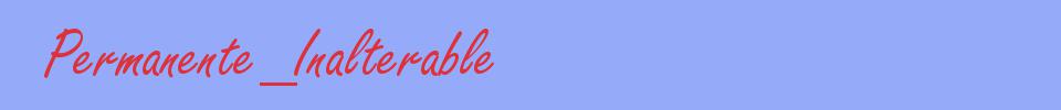 sinónimo de Permanente_Inalterable
