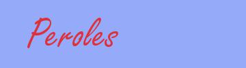 sinónimo de Peroles