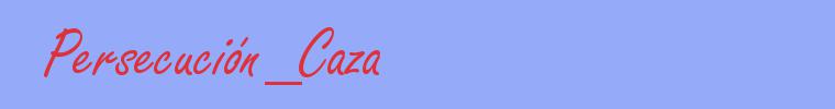sinónimo de Persecución_Caza