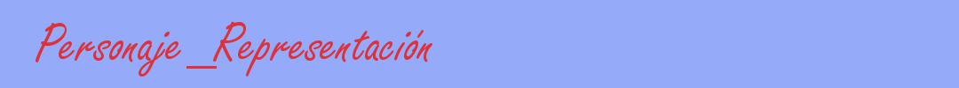 sinónimo de Personaje_Representación