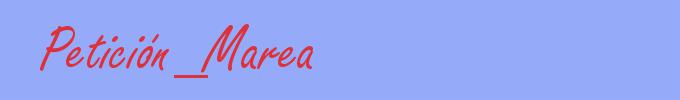 sinónimo de Petición_Marea