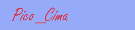 sinónimo de Pico_Cima